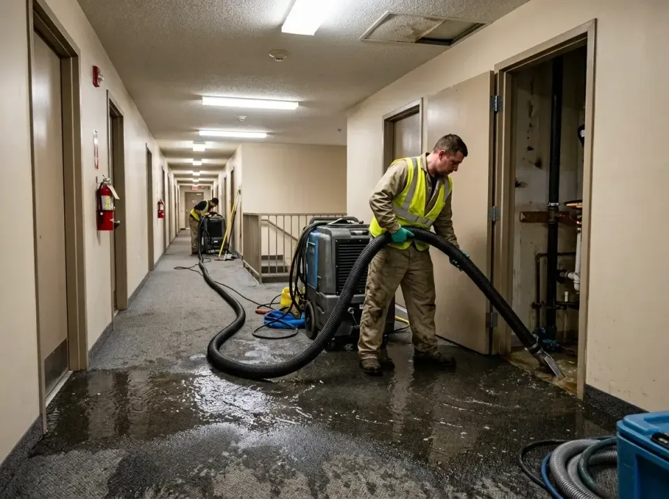 multi-unit-apartment-hallway-f-005 — frequently asked questions, Emergency Burst Pipe Water Extraction & Removal in Bella Vi…